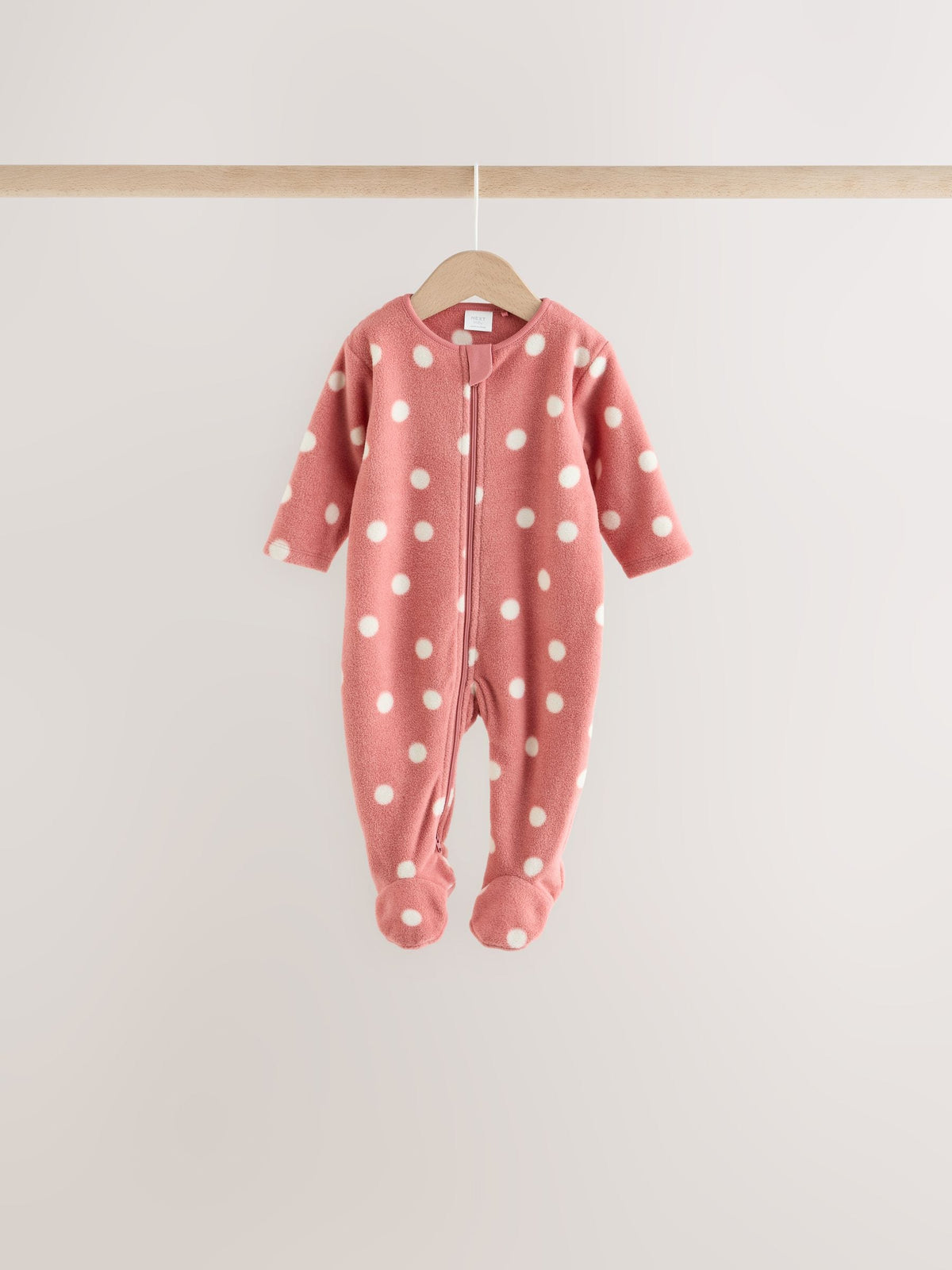 Dsiney Kidz - Pink Heart Baby Micro Fleece Two Way Zip Sleepsuits 4 Pack image 5