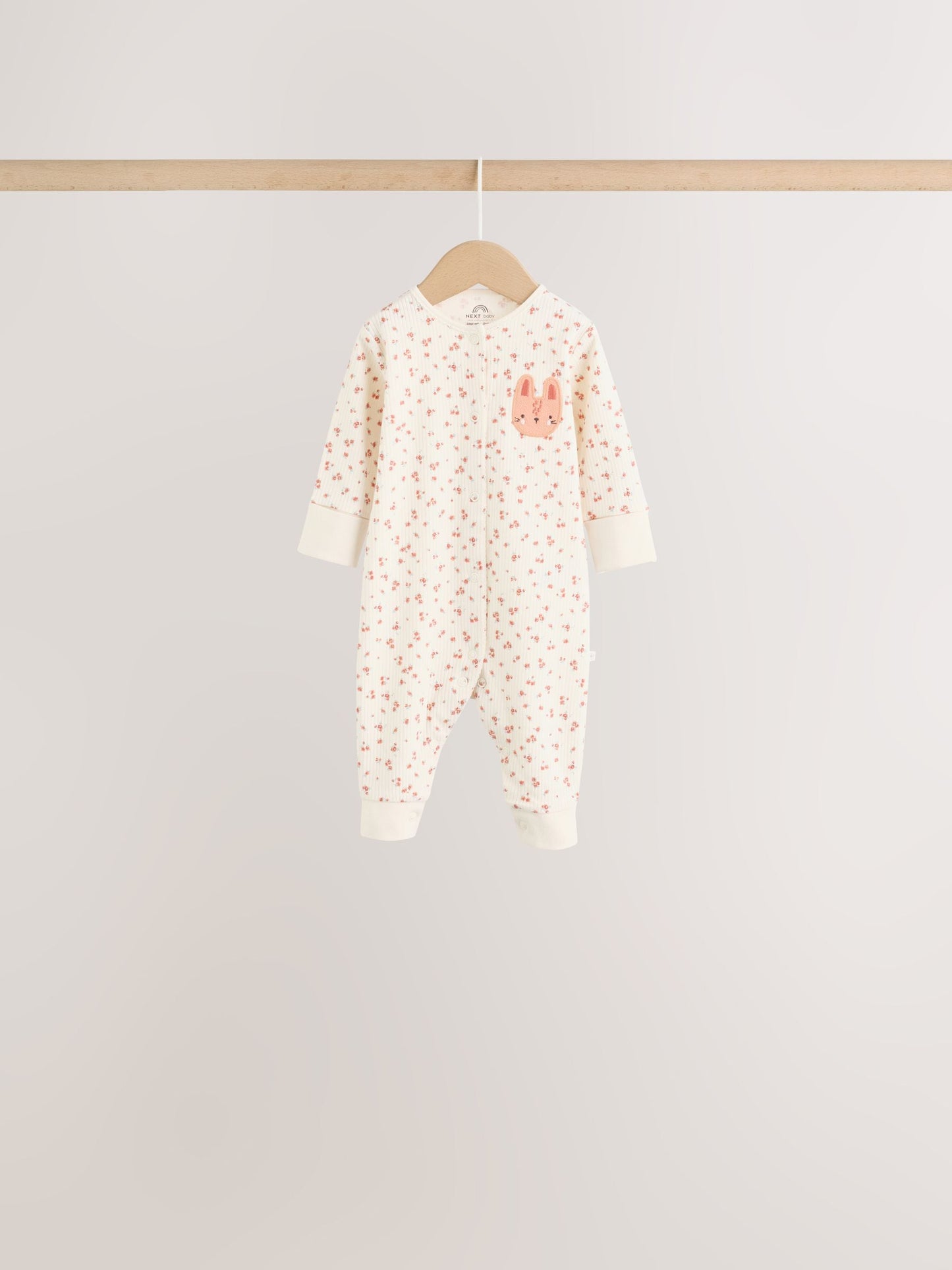 Multi Floral Baby Sleepsuits 4 Pack (0mths-3yrs) image 7