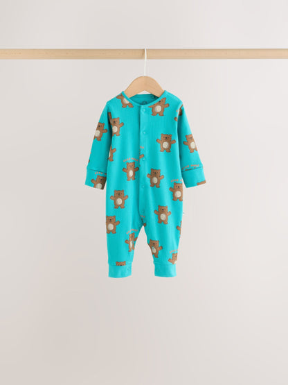 Dsiney Kidz - Multi Animal Baby Sleepsuits 4 Pack (0mths-3yrs) image 6