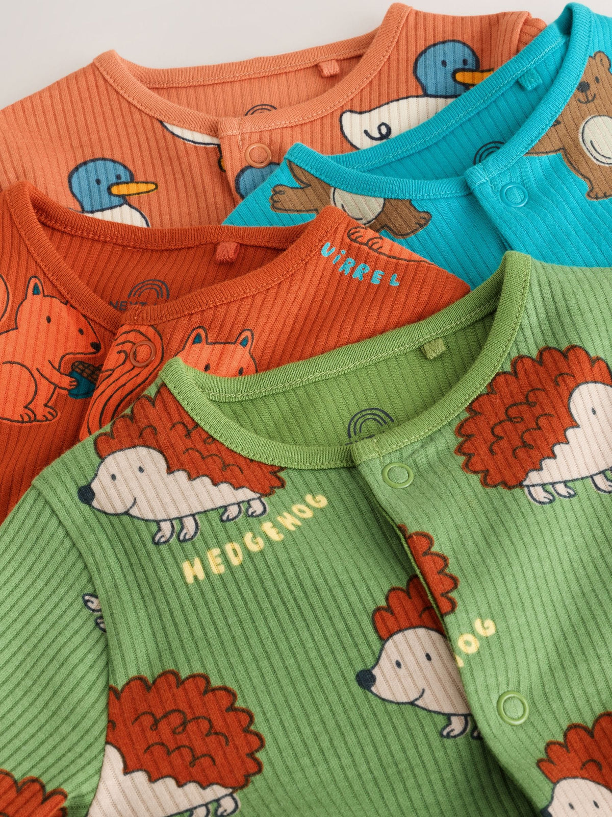 Dsiney Kidz - Multi Animal Baby Sleepsuits 4 Pack (0mths-3yrs) image 8