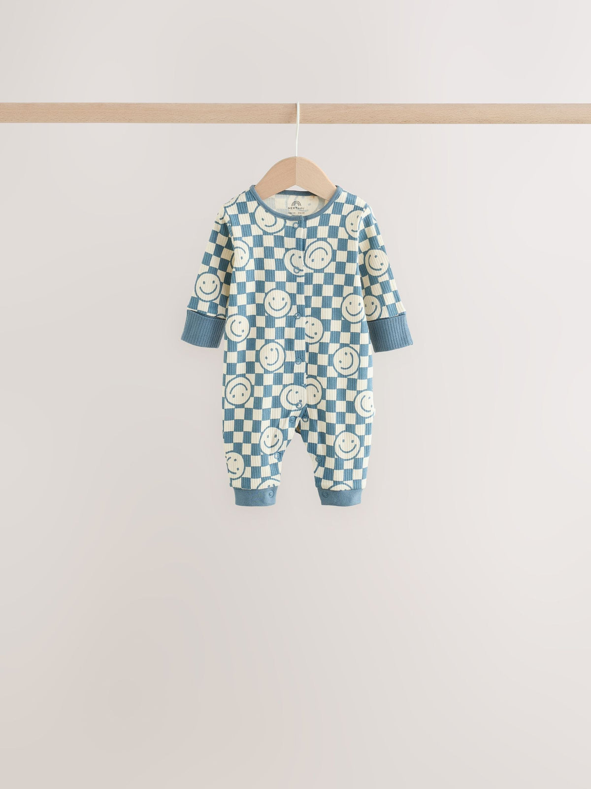 Blue/Red Patterned Baby Sleepsuits 5 Pack (0mths-3yrs) - image 3