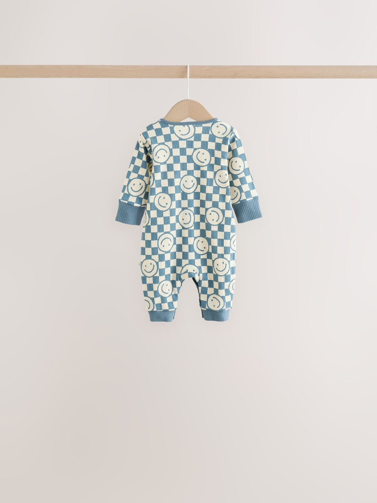 Blue/Red Patterned Baby Sleepsuits 5 Pack (0mths-3yrs) - image 4