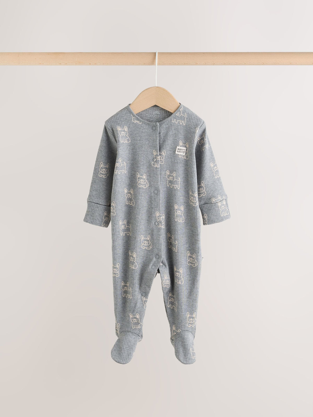 Grey Dog Baby Sleepsuits 4 Pack (0mths-2yrs) - image 10