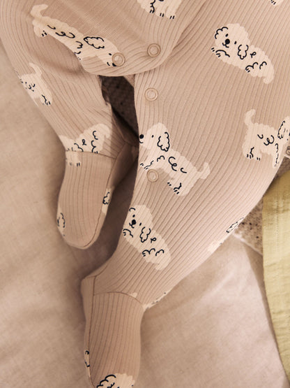 Grey Dog Baby Sleepsuits 4 Pack (0mths-2yrs) - image 5