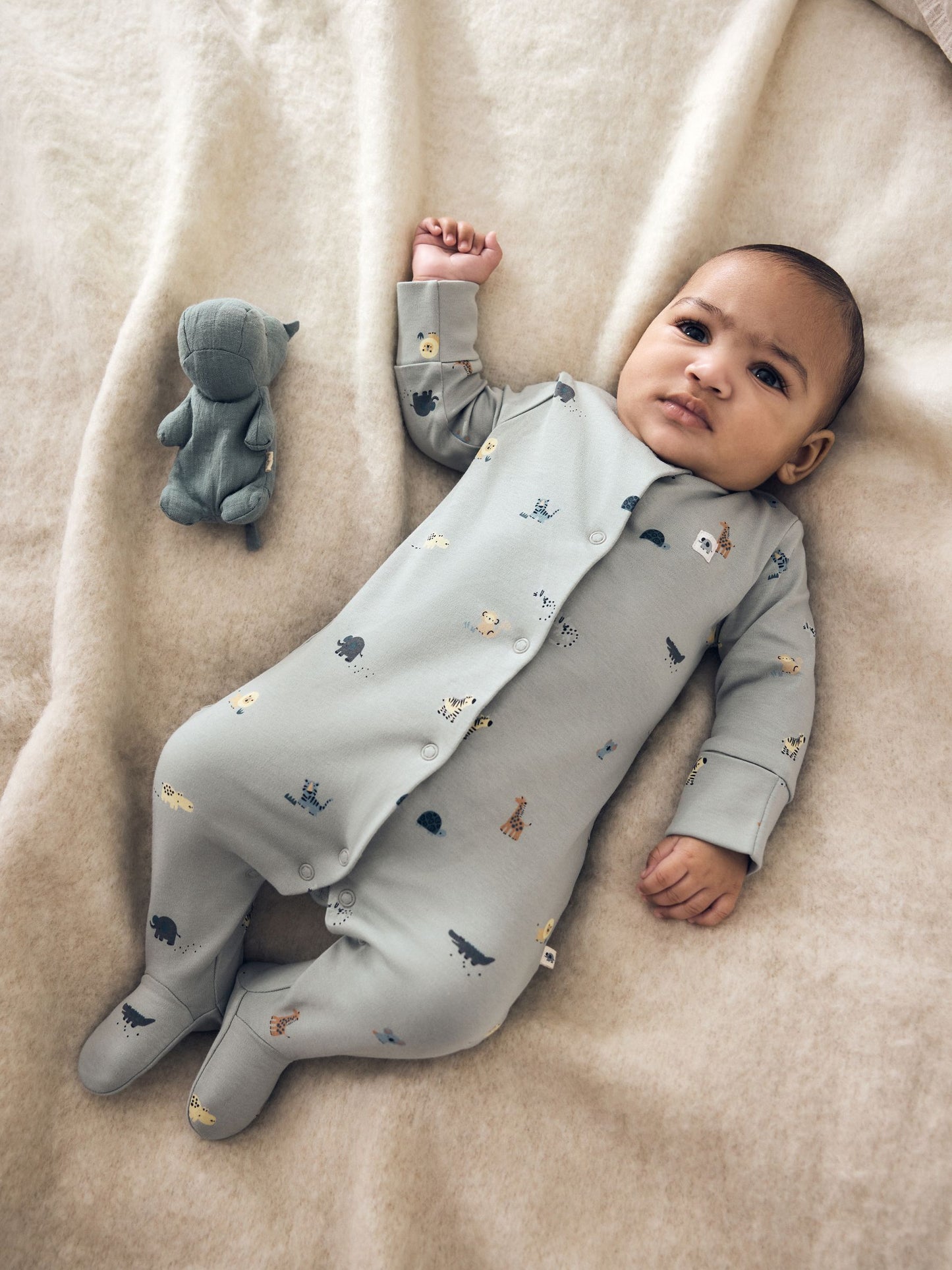 Blue Character Baby Sleepuits 5 Pack (0-2yrs) image 1