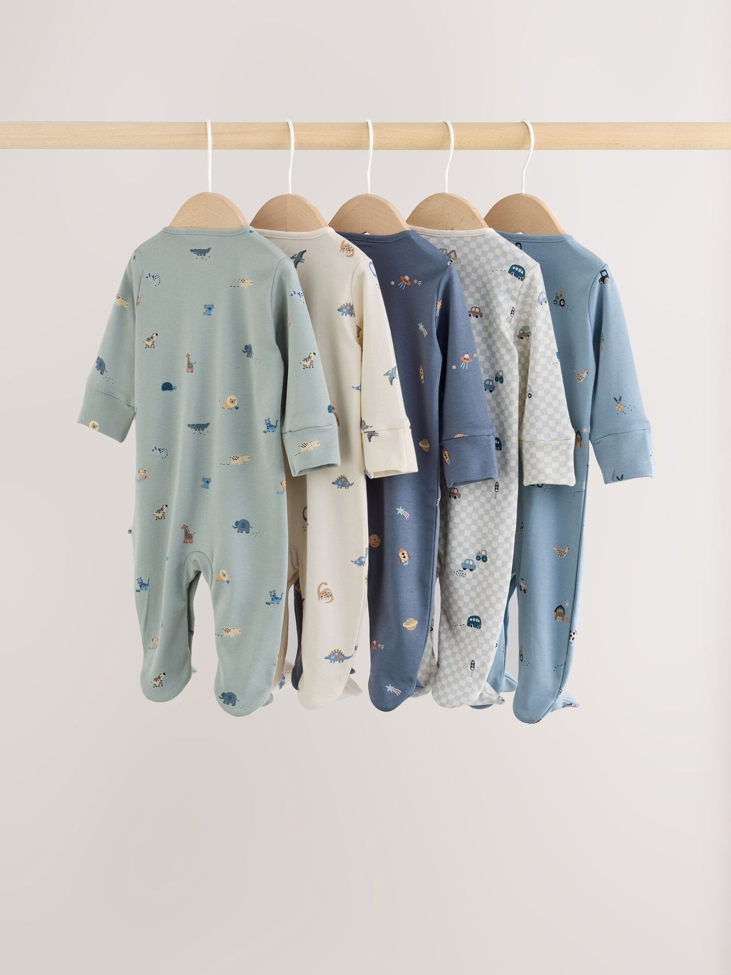 Blue Character Baby Sleepuits 5 Pack (0-2yrs) image 7
