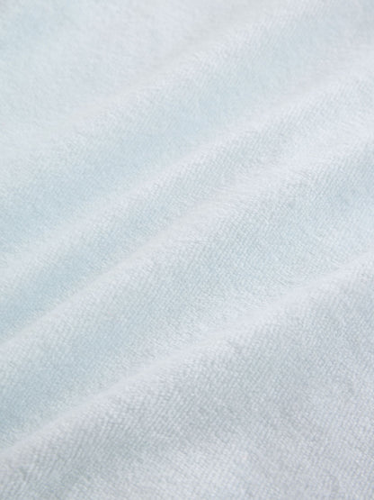 Pale Blue Velour Baby Sleepsuit (0-3yrs) - image 7