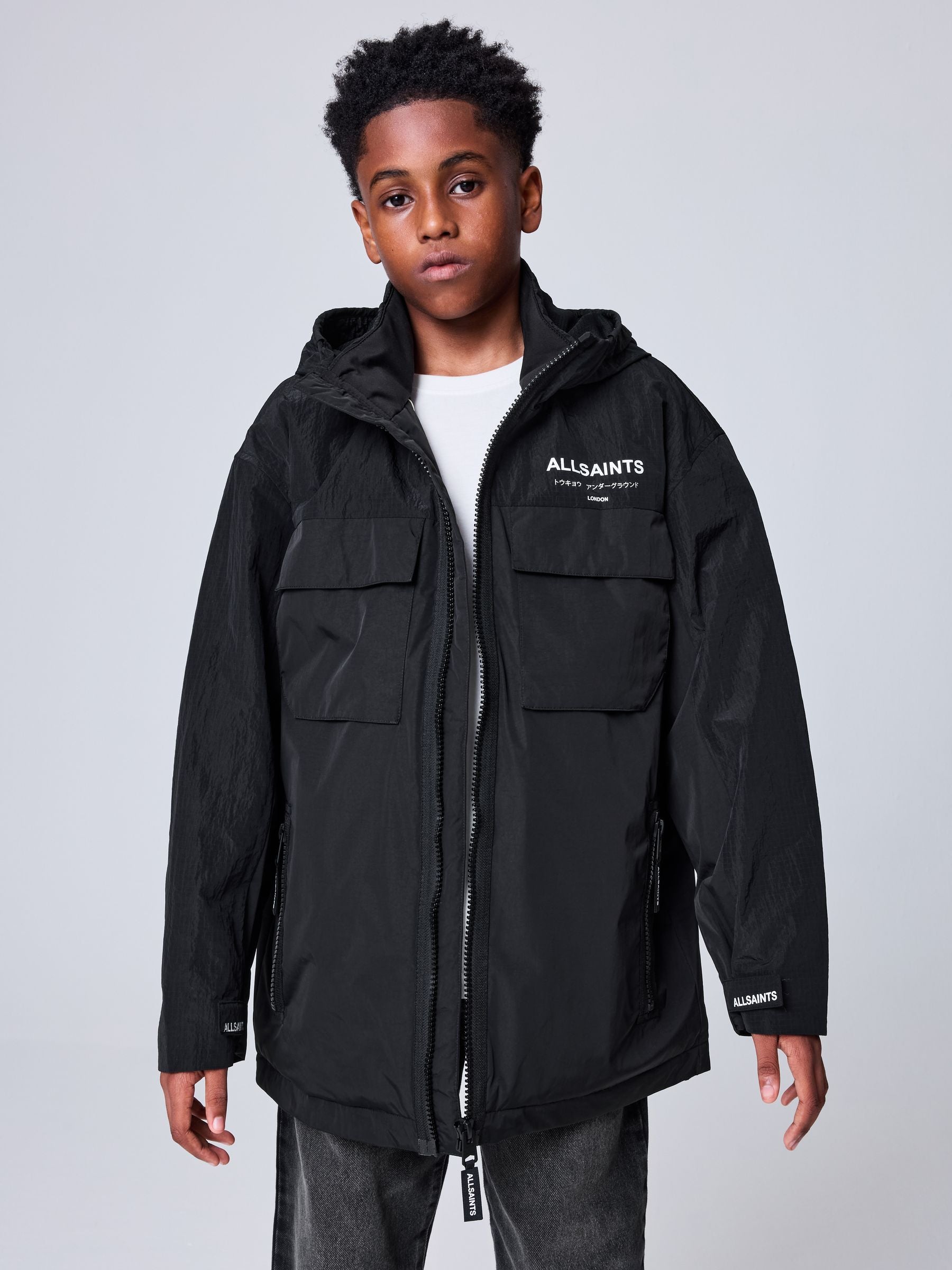 Dsiney Kidz - smALLSAINTS Black Underground Light Weight Jacket image 1