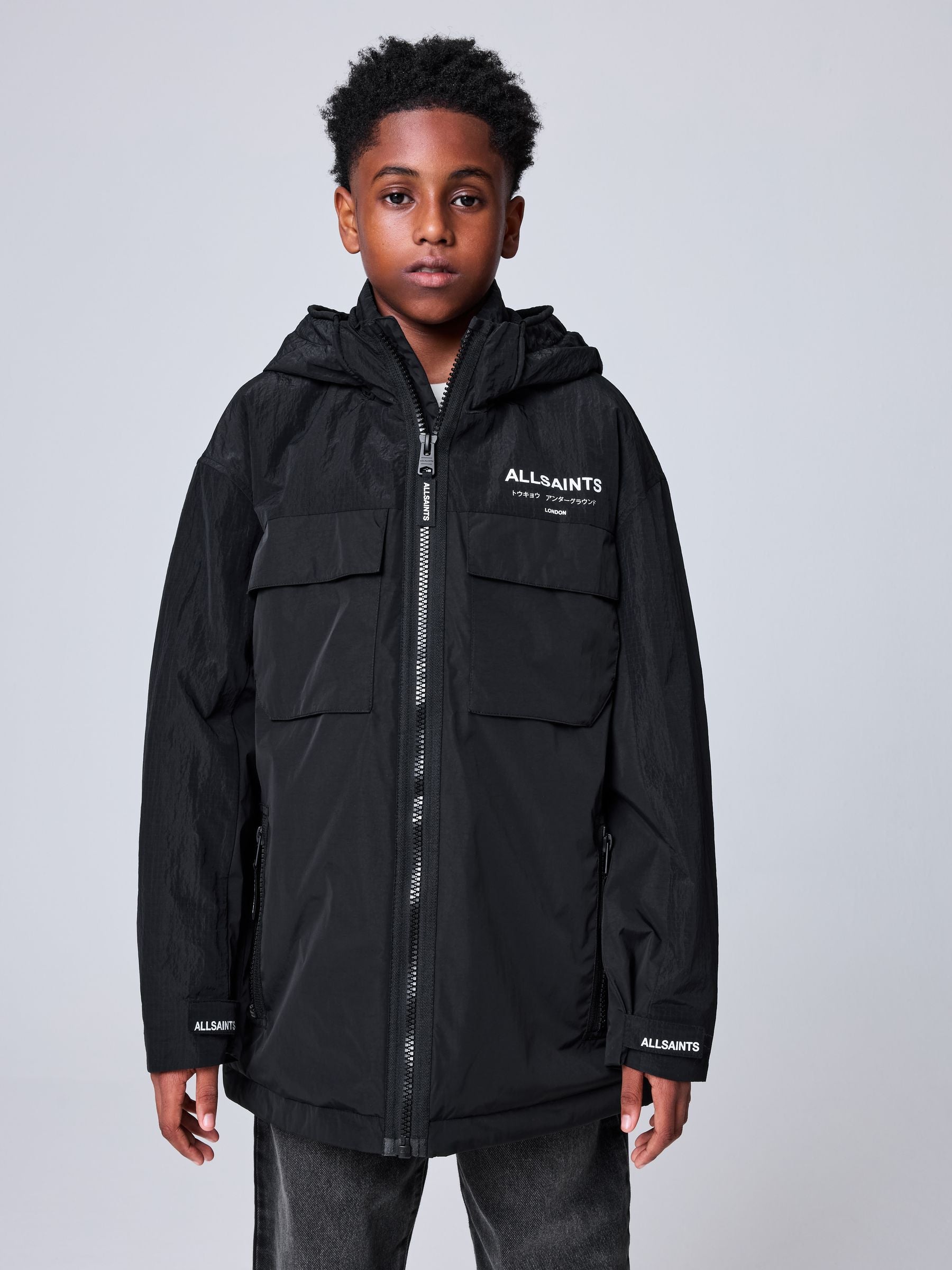 Dsiney Kidz - smALLSAINTS Black Underground Light Weight Jacket image 2