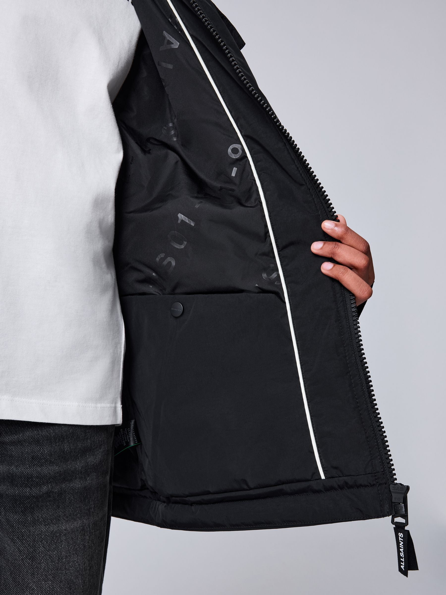 Dsiney Kidz - smALLSAINTS Black Underground Light Weight Jacket image 9