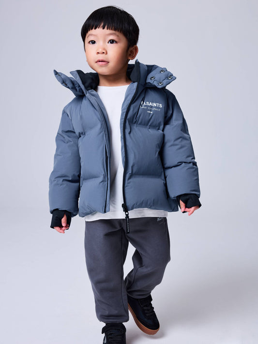smALLSAINTS Mid Blue Underground Short Padded Younger Coat - image 1
