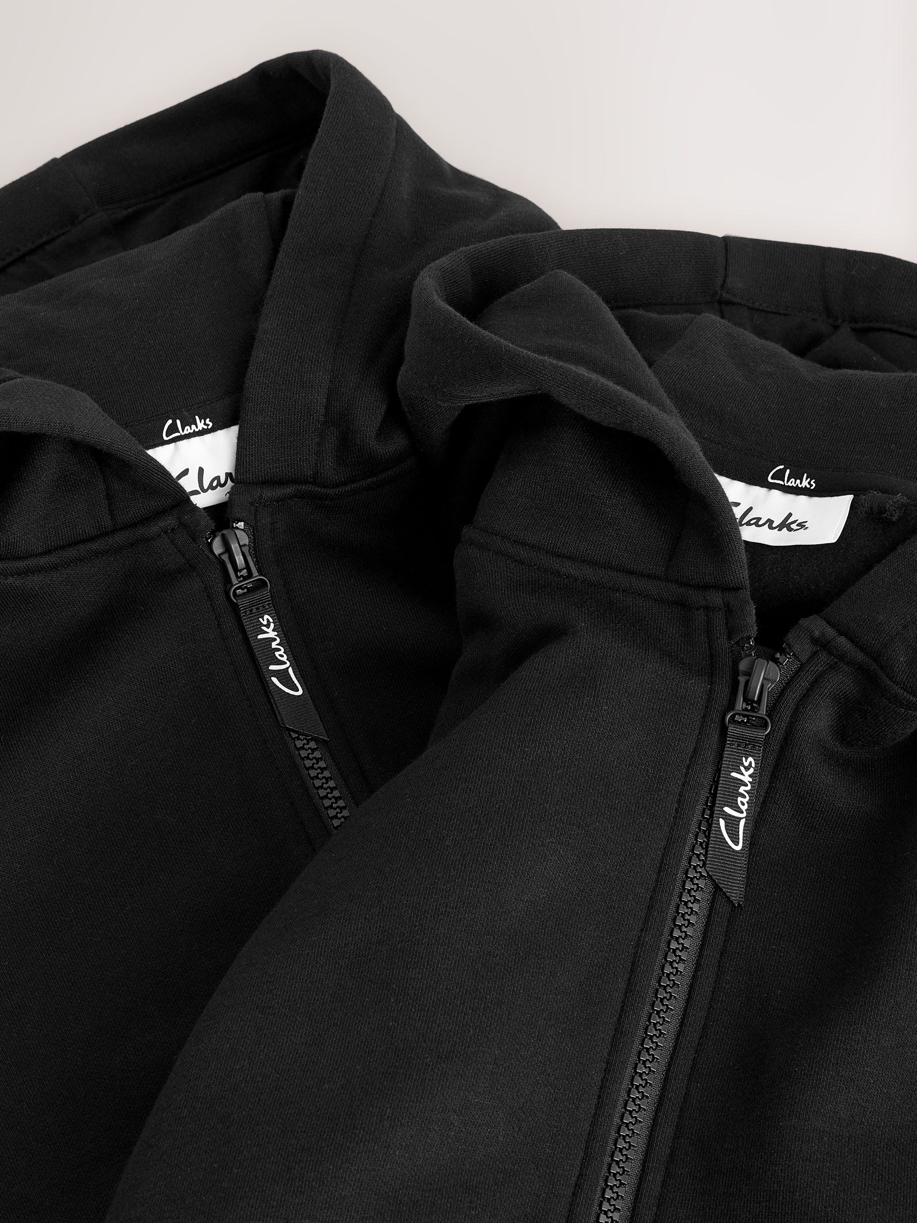 Dsiney Kidz - Clarks Black Zip Through Sweat Hoodies 2 Pack image 5