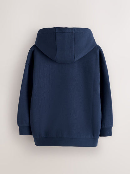 Dsiney Kidz - Clarks Navy Zip Through Sweat Hoodies 2 Pack image 3