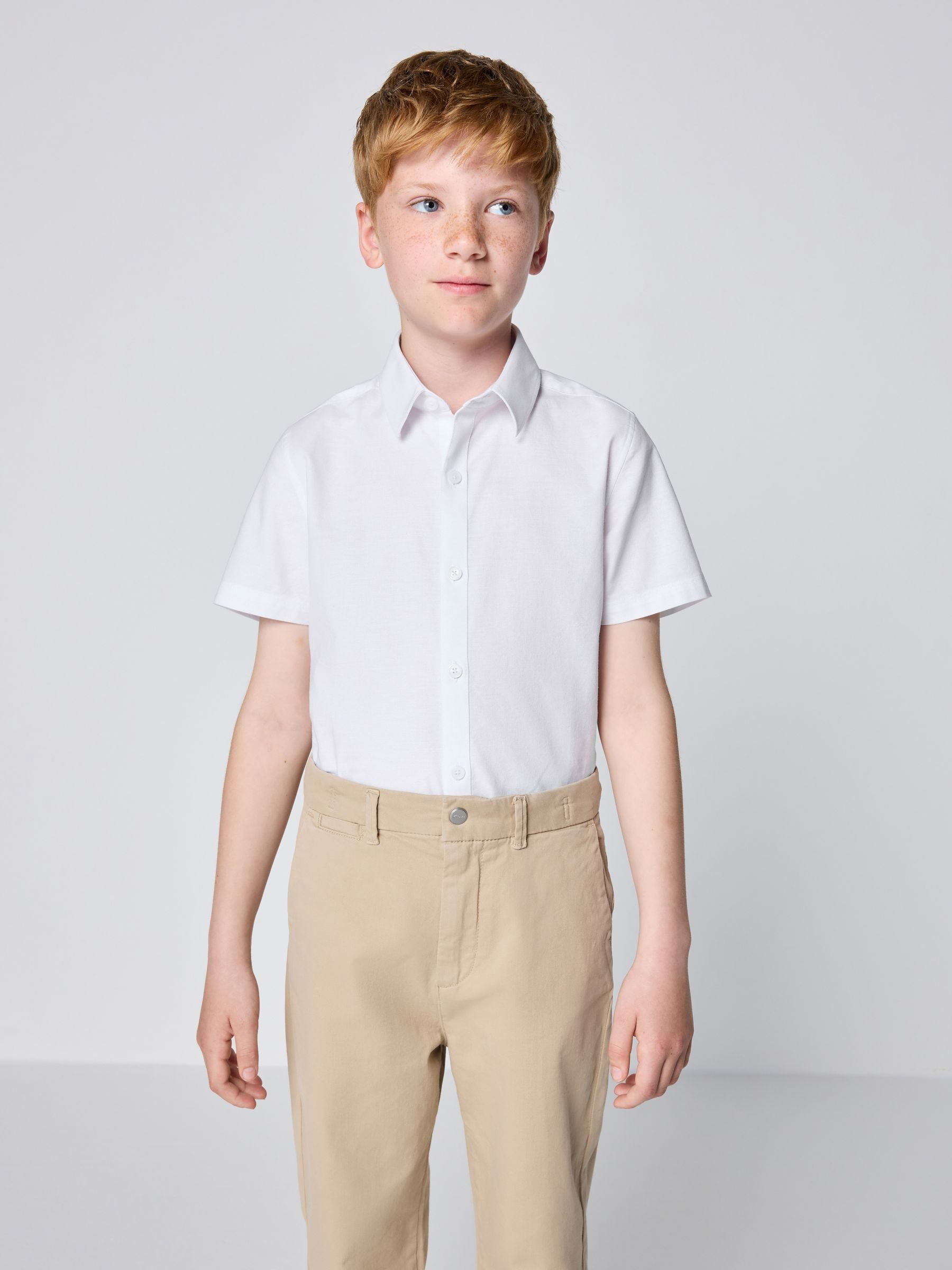 Dsiney Kidz - Clarks White Short Sleeve Oxford Shirt image 3