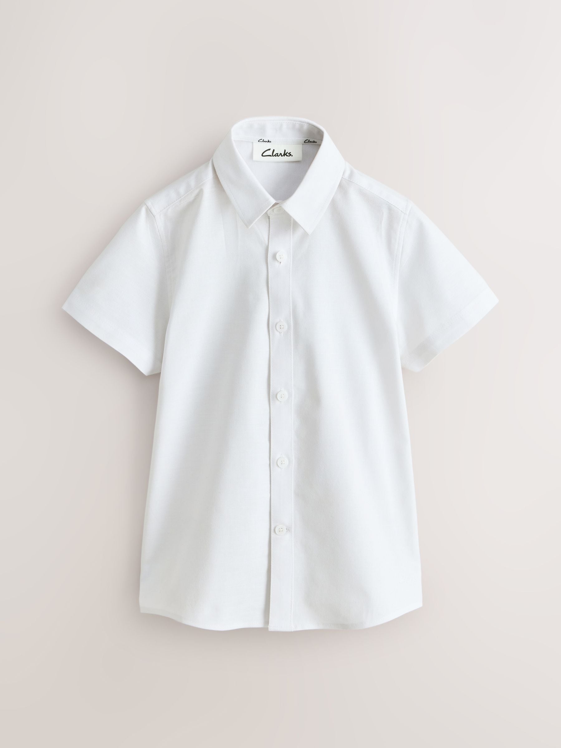 Dsiney Kidz - Clarks White Short Sleeve Oxford Shirt image 6