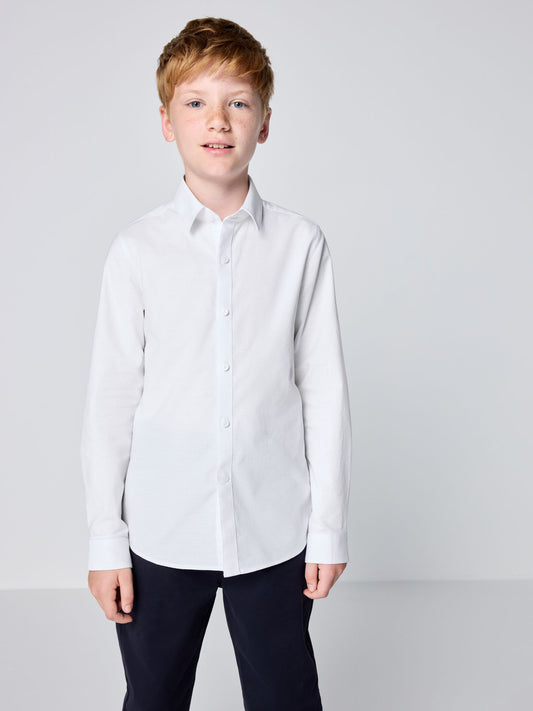 Disney Kidz - Clarks White Long Sleeve Oxford Shirt image 1