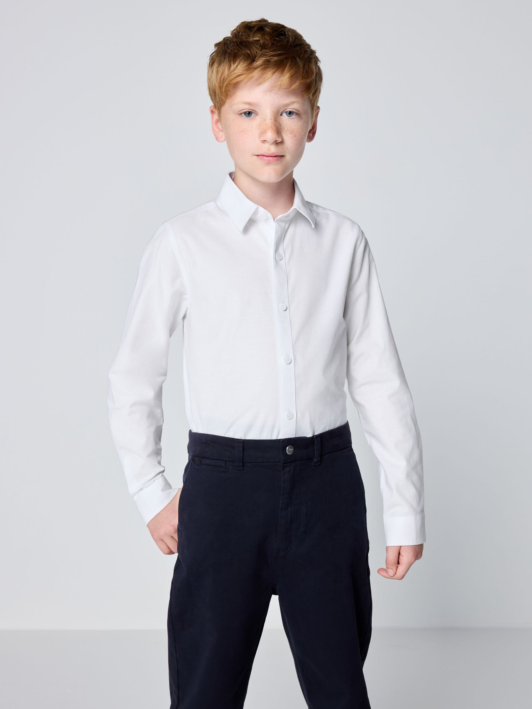Dsiney Kidz - Clarks White Long Sleeve Oxford Shirt image 2