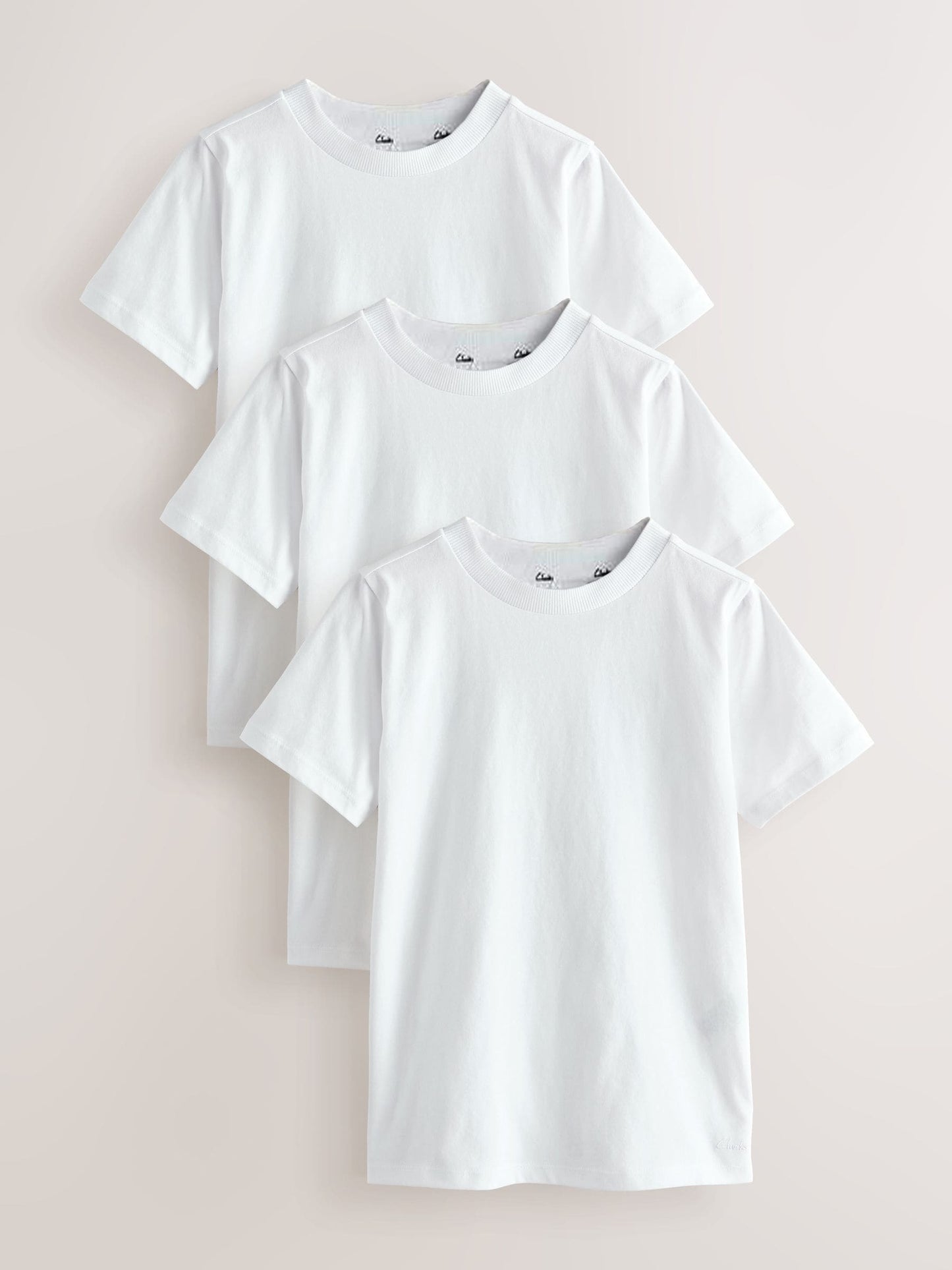 Dsiney Kidz - Clarks White Relaxed Fit T-Shirts 3 Pack image 1