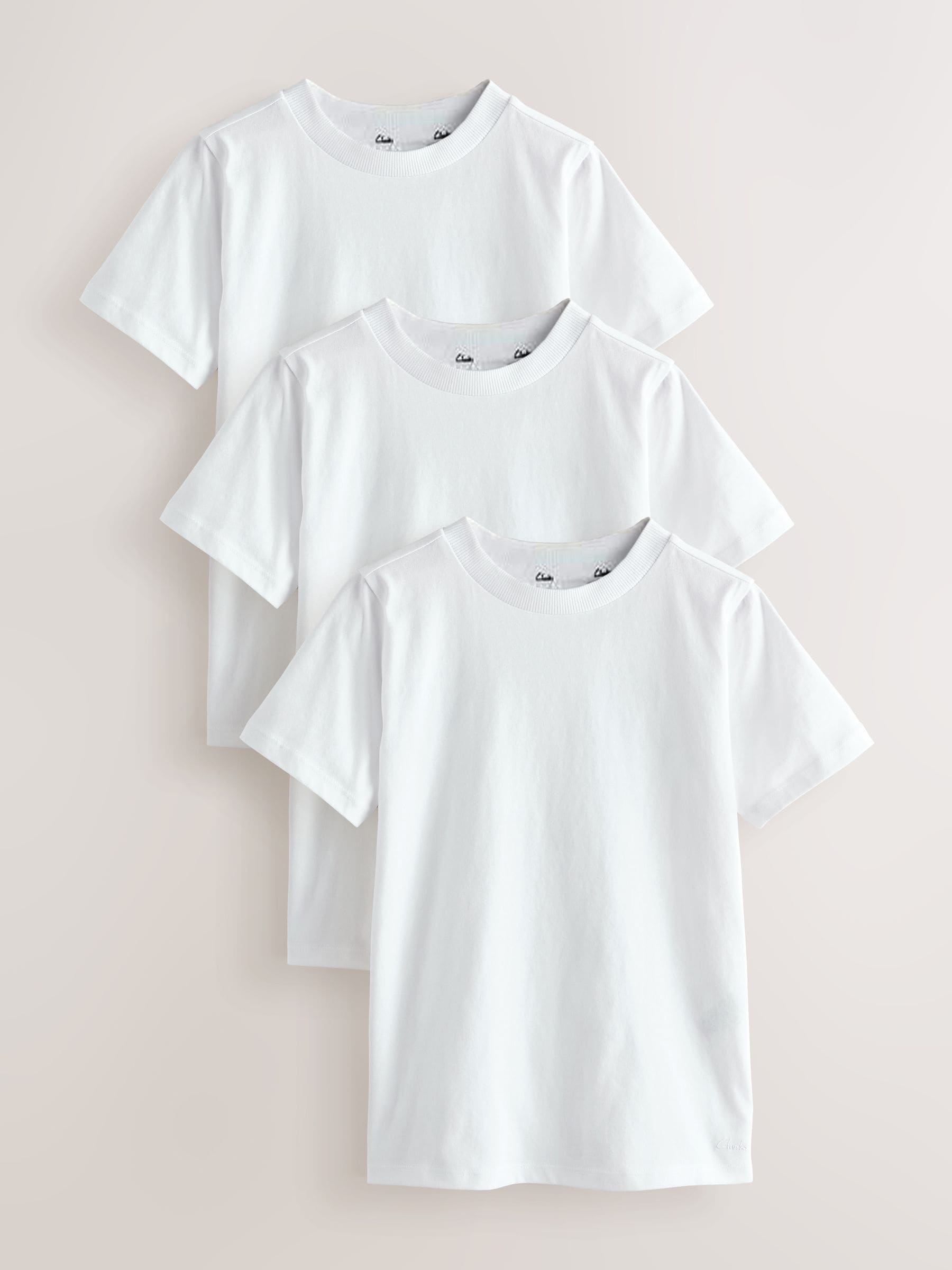 Dsiney Kidz - Clarks White Relaxed Fit T-Shirts 3 Pack image 1