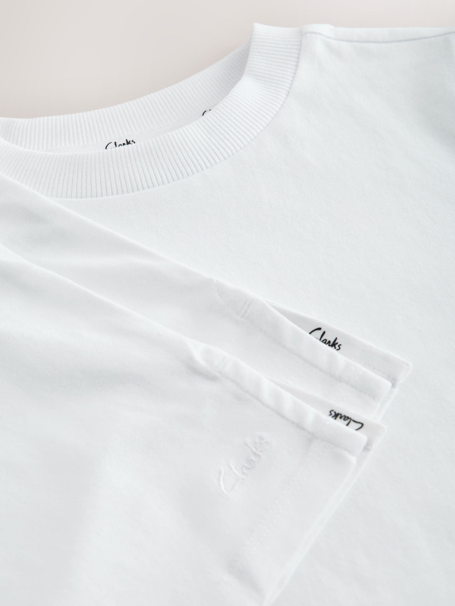 Dsiney Kidz - Clarks White Relaxed Fit T-Shirts 3 Pack image 5