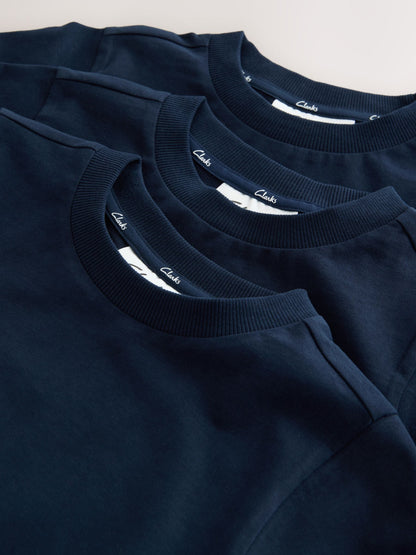 Dsiney Kidz - Clarks Navy Relaxed Fit T-Shirts 3 Pack image 5