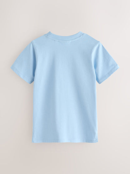 Dsiney Kidz - Clarks Light Blue Relaxed Fit T-Shirts 3 Pack image 3