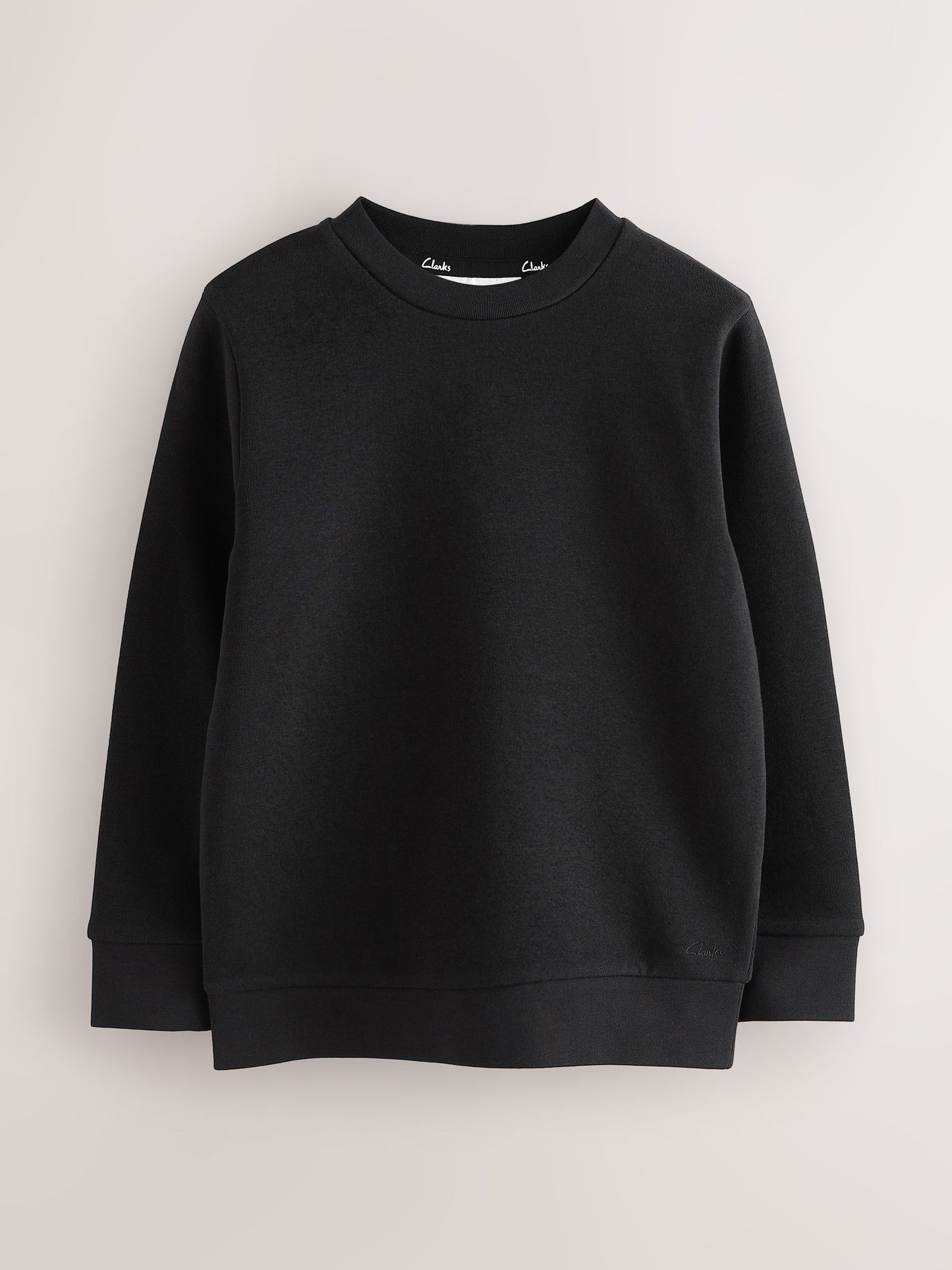 Dsiney Kidz - Clarks Black Unisex Crew Neck School 2 Pack Sweat Top image 2