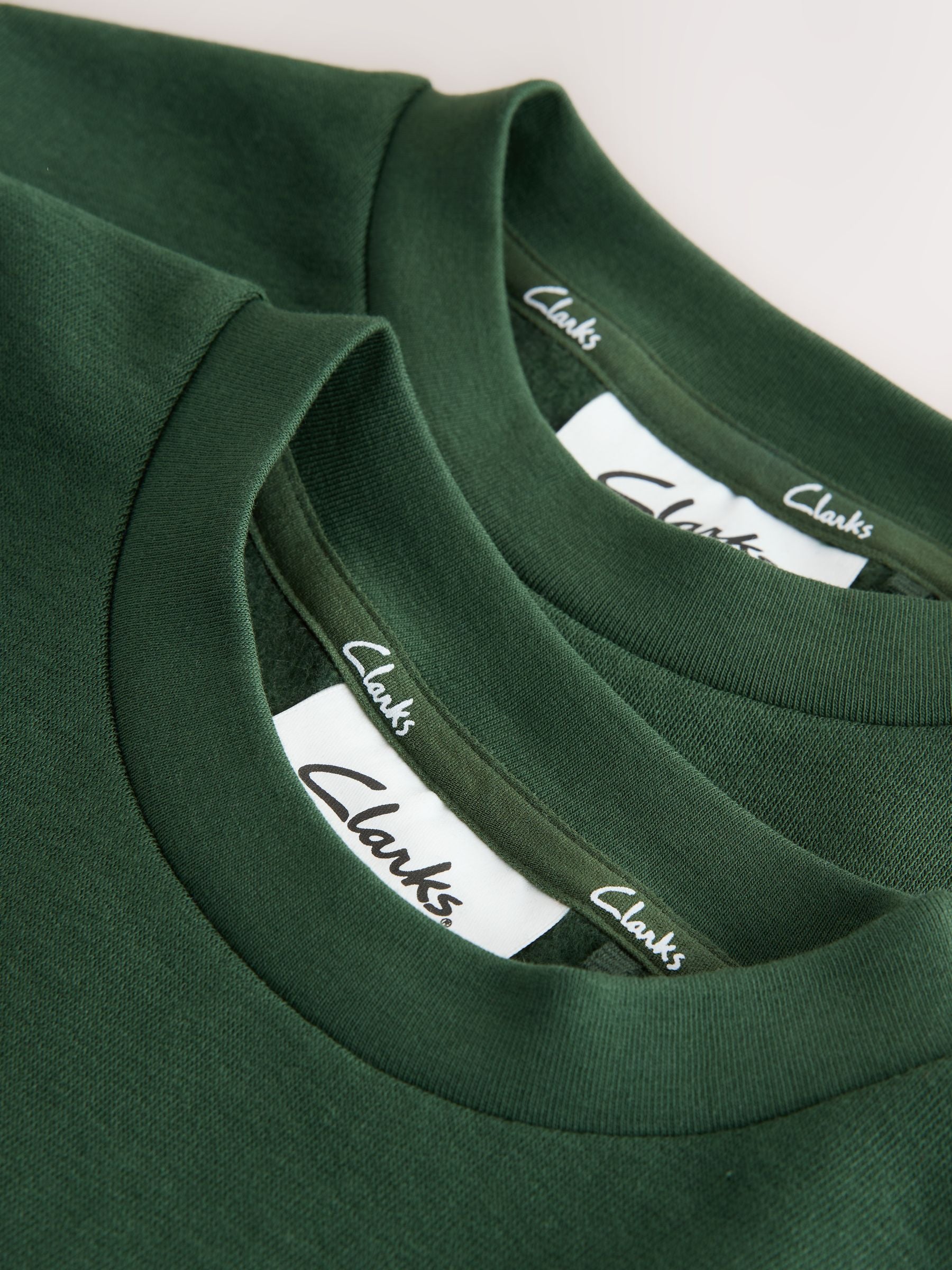 Dsiney Kidz - Clarks Green Unisex Crew Neck School 2 Pack Sweat Top image 6