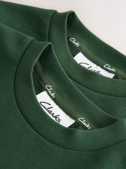 Dsiney Kidz - Clarks Green Unisex Crew Neck School 2 Pack Sweat Top image 6