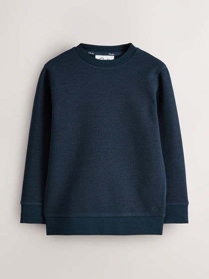 Dsiney Kidz - Clarks Navy Unisex Crew Neck School 2 Pack Sweat Top image 3