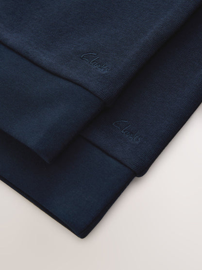 Dsiney Kidz - Clarks Navy Unisex Crew Neck School 2 Pack Sweat Top image 6