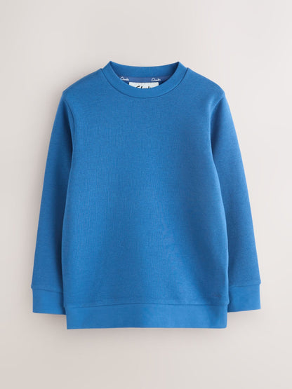 Dsiney Kidz - Clarks Blue Unisex Crew Neck School 2 Pack Sweat Top image 2
