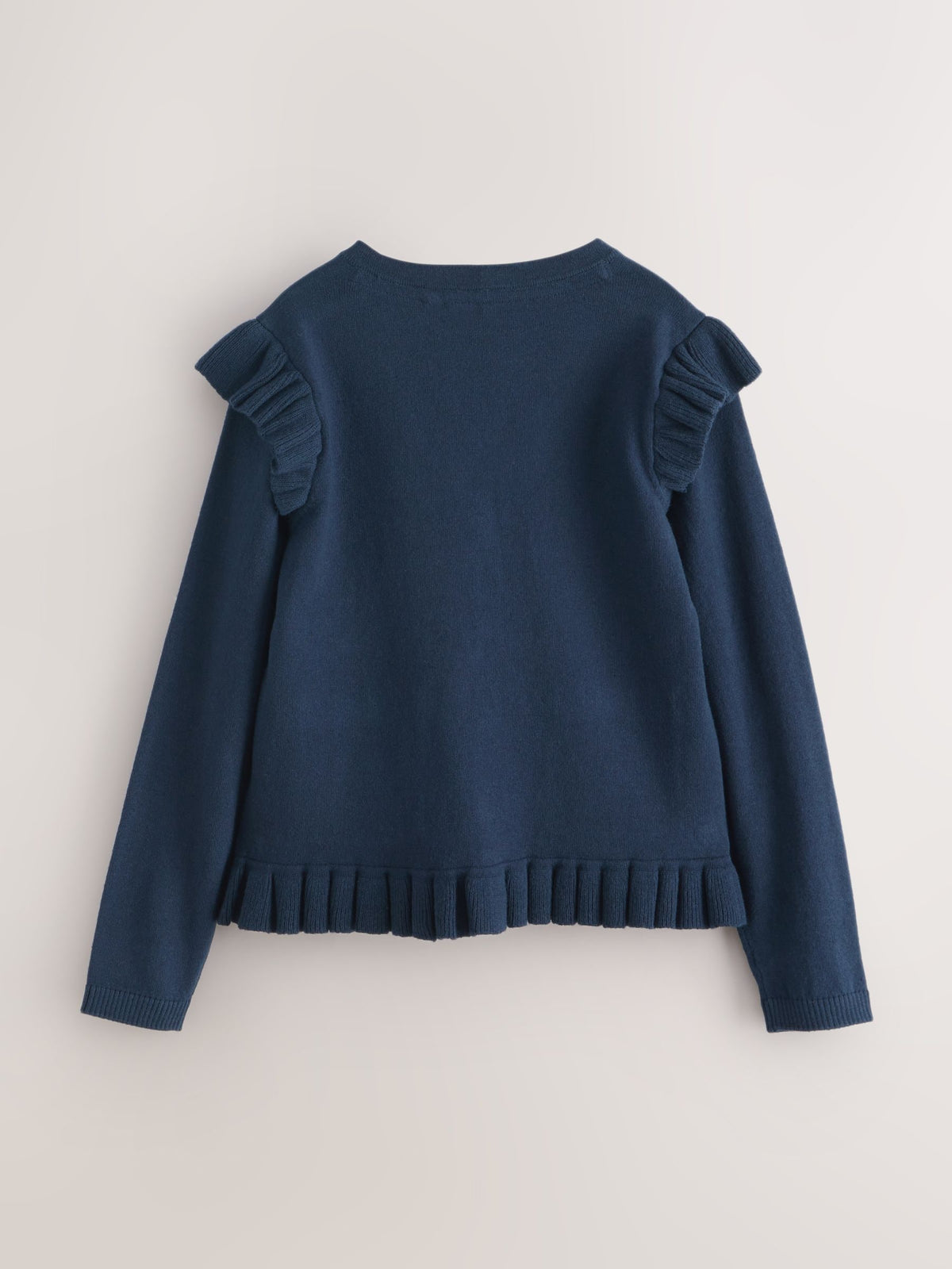Dsiney Kidz - Navy Clarks Frill Knitted School Cardigan image 7