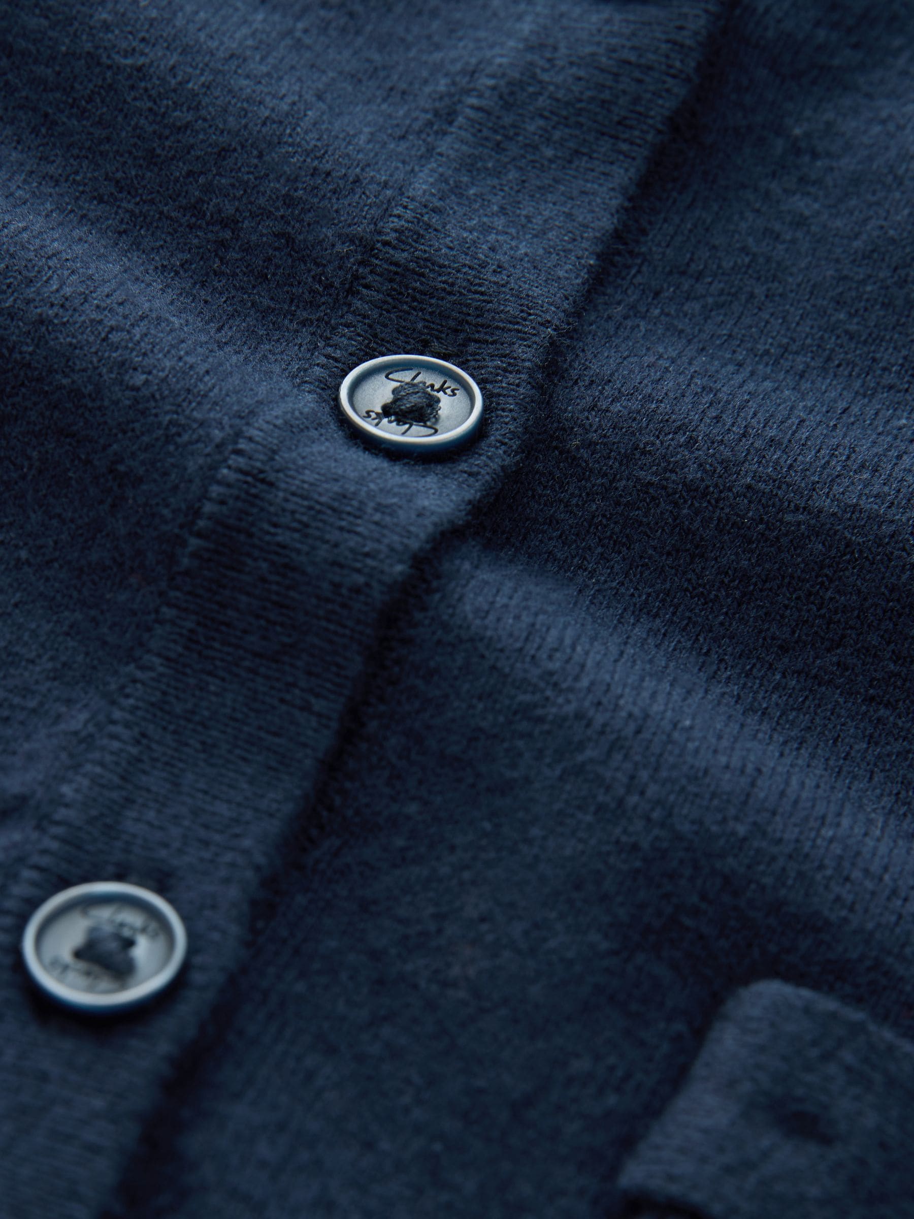 Dsiney Kidz - Navy Clarks Frill Knitted School Cardigan image 8