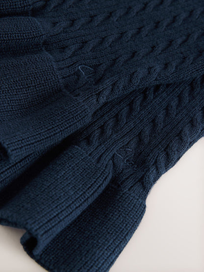 Dsiney Kidz - Clarks Navy Cable Knit Frill School Cardigan 2 Pack image 7