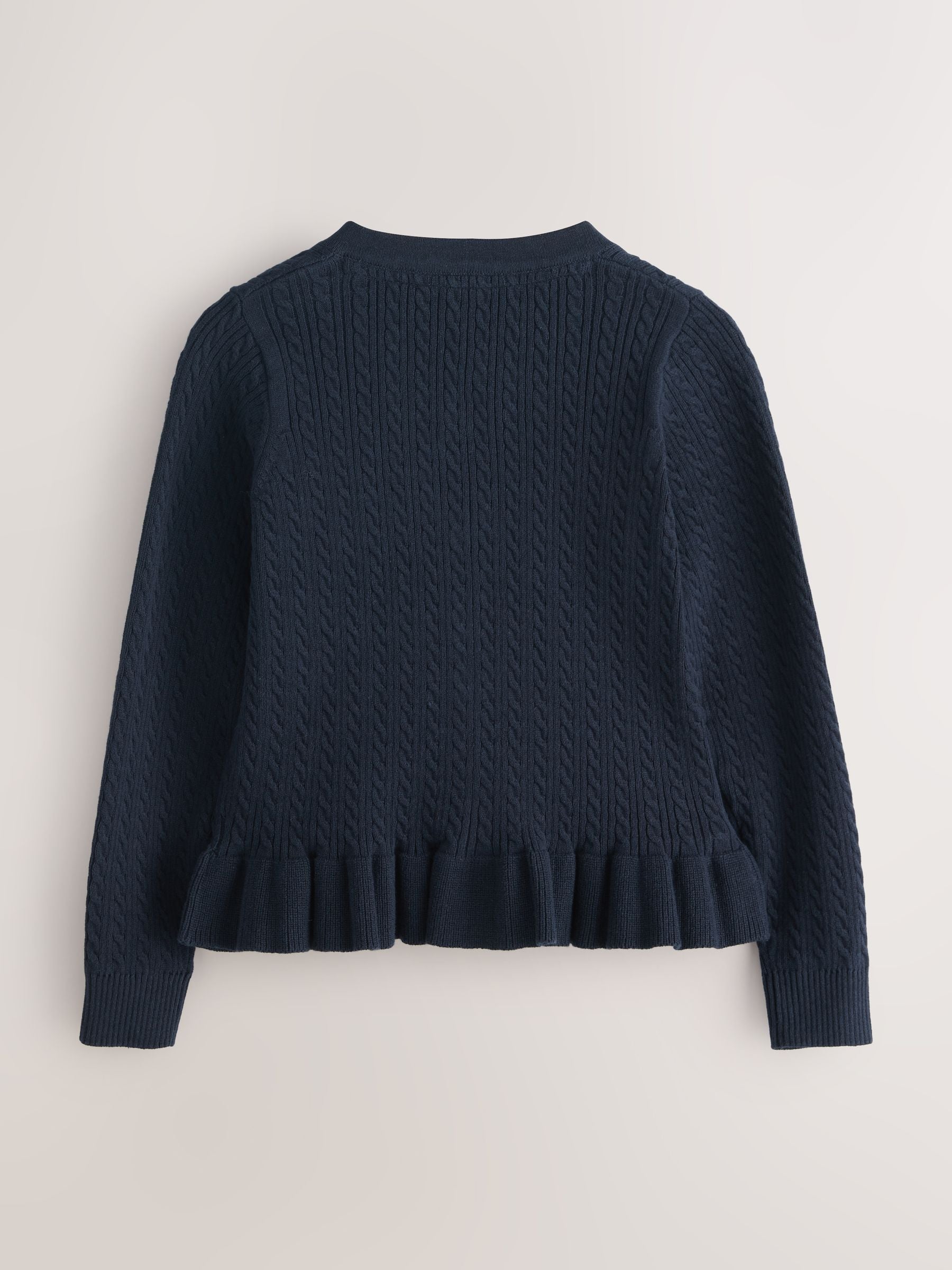 Dsiney Kidz - Clarks Navy Bow Front Knitted School Cardigan image 6