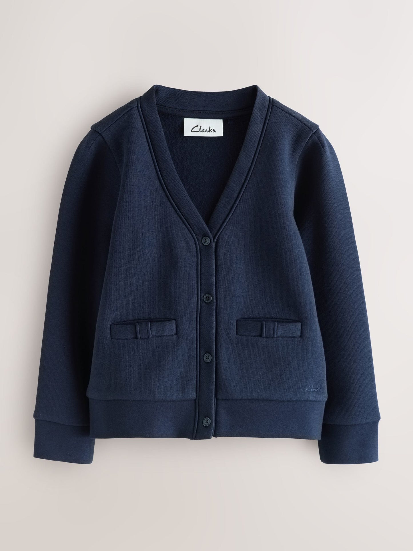 Dsiney Kidz - Clarks Navy Bow Sweat School Cardigans 2 Pack image 4