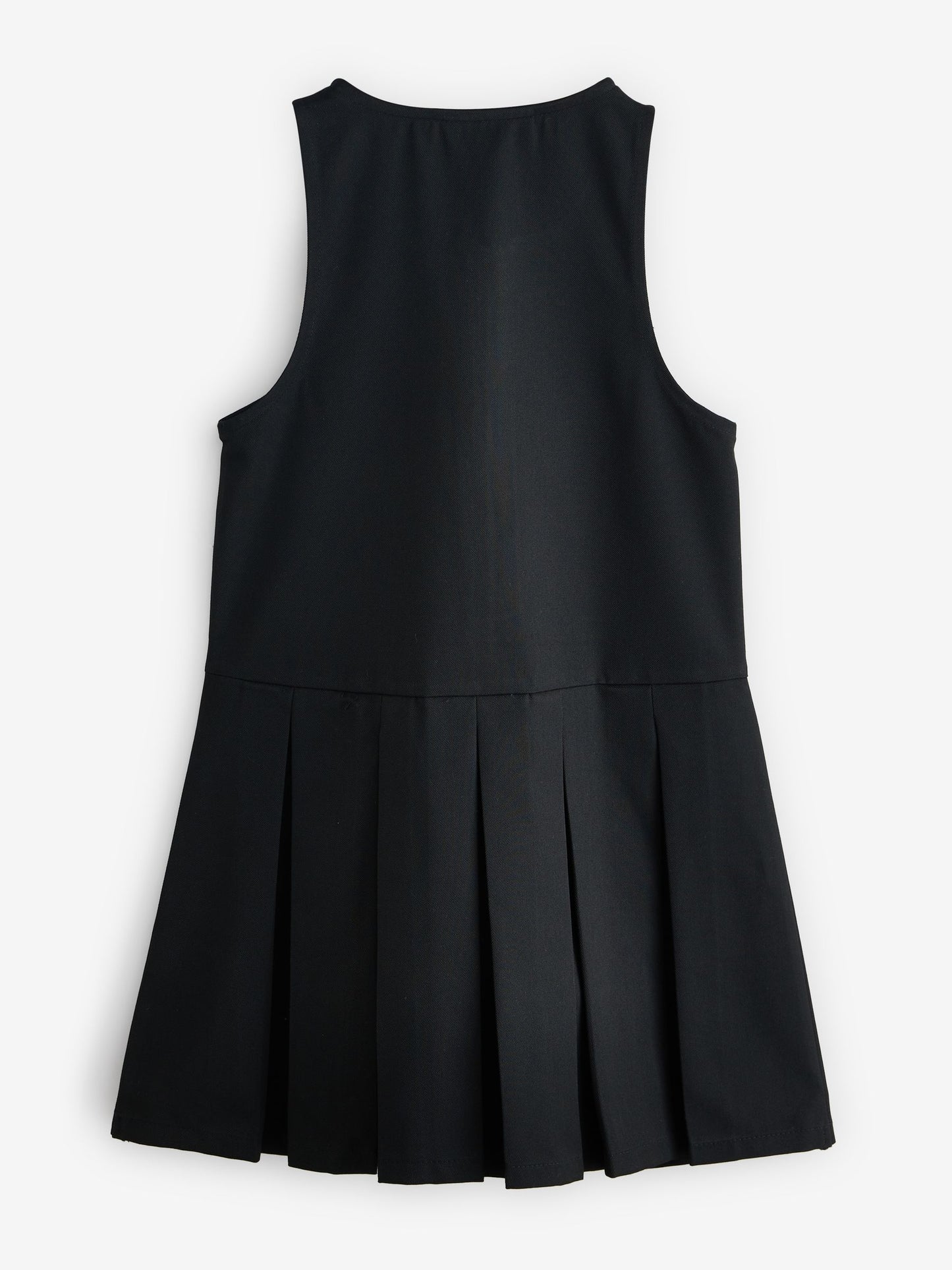 Clarks Black Girls Zip Front Pleated School Pinafores Dresses 2 Pack image 4