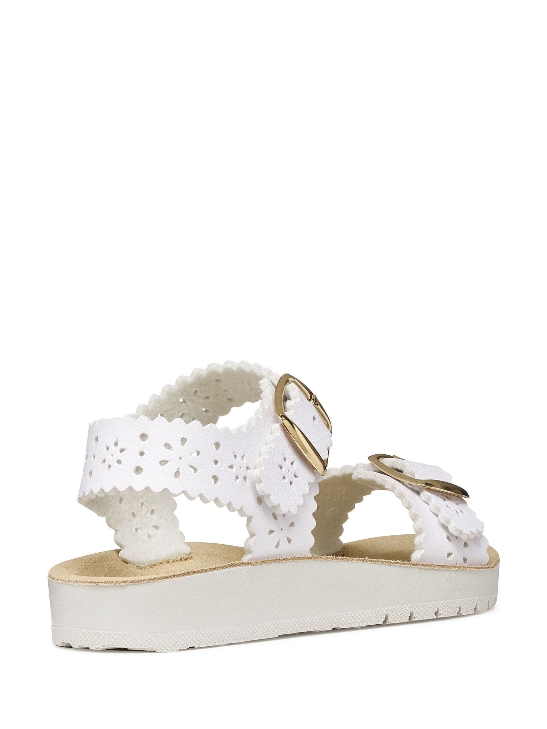 Geox White J Sandal Costarei image 5