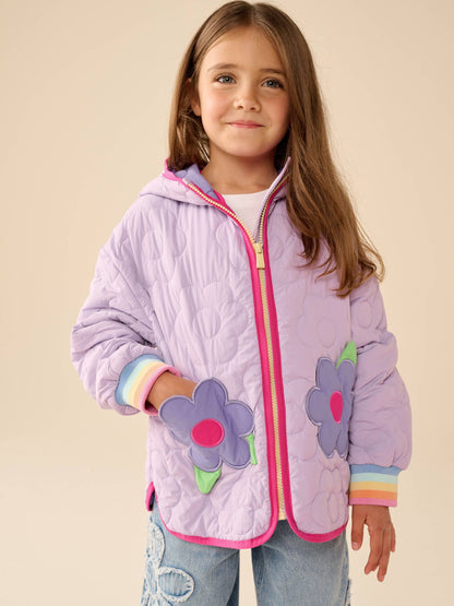 Dsiney Kidz - Little Bird by Jools Oliver Lilac Purple Heart and Borg Jacket image 1