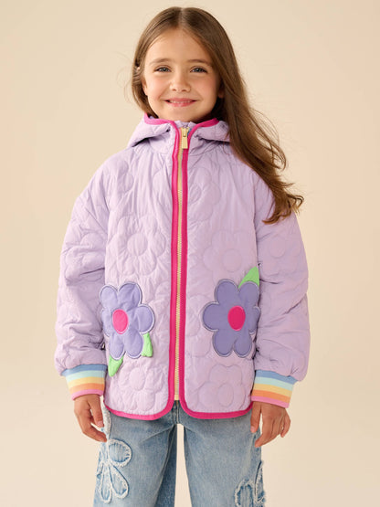 Dsiney Kidz - Little Bird by Jools Oliver Lilac Purple Heart and Borg Jacket image 2