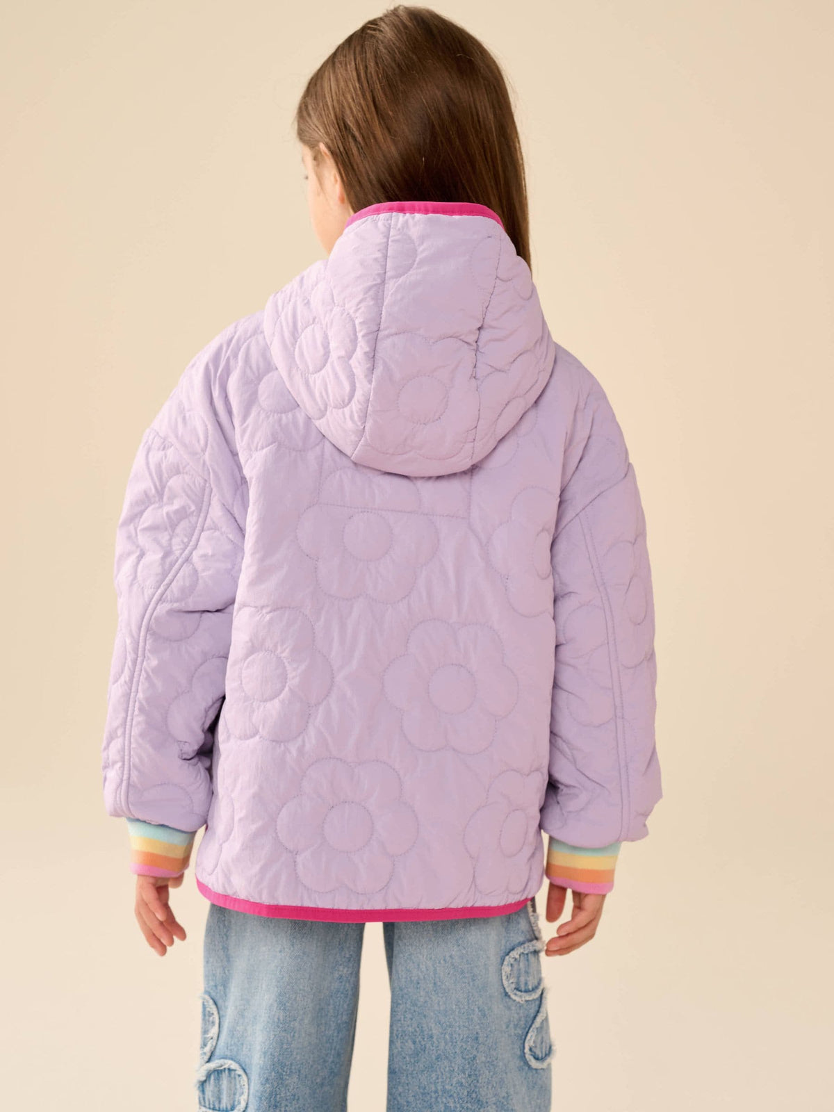 Dsiney Kidz - Little Bird by Jools Oliver Lilac Purple Heart and Borg Jacket image 4
