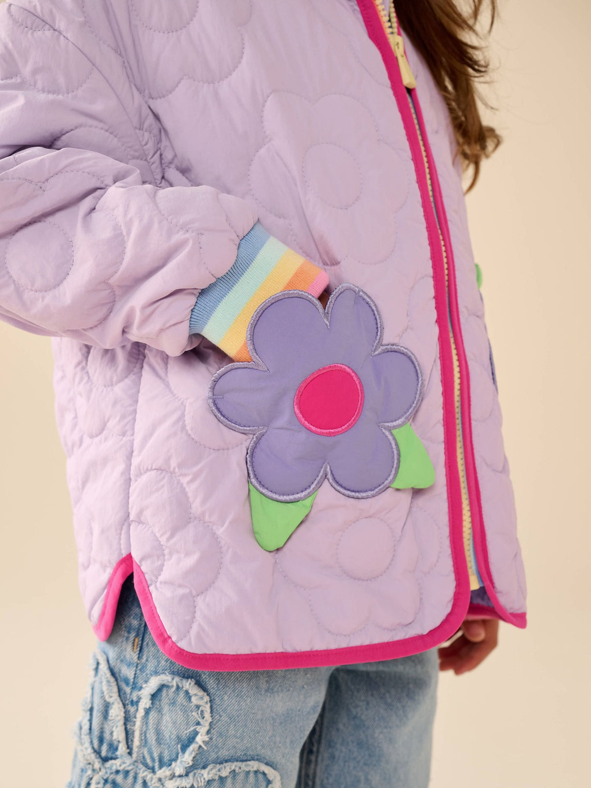 Dsiney Kidz - Little Bird by Jools Oliver Lilac Purple Heart and Borg Jacket image 5