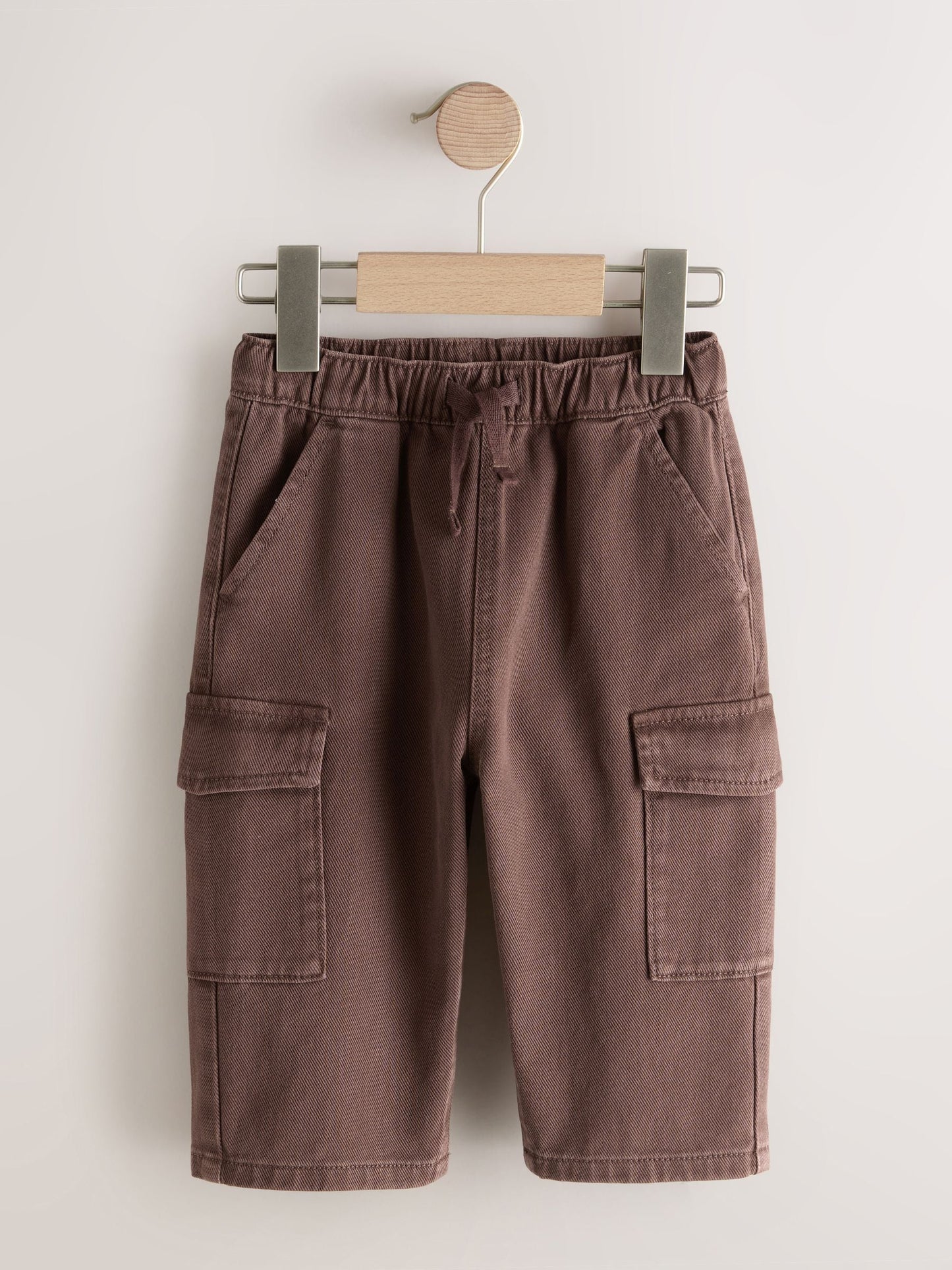 Brown Washed Wide Leg Cargo Trousers (3mths-7yrs) image 1