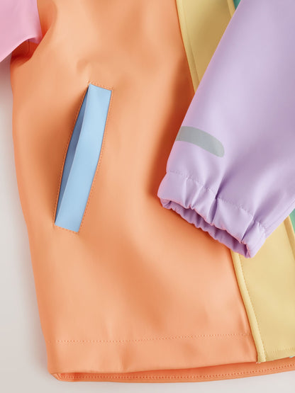 Dsiney Kidz - Little Bird by Jools Oliver Rainbow Colourblock Waterproof Jacket image 5