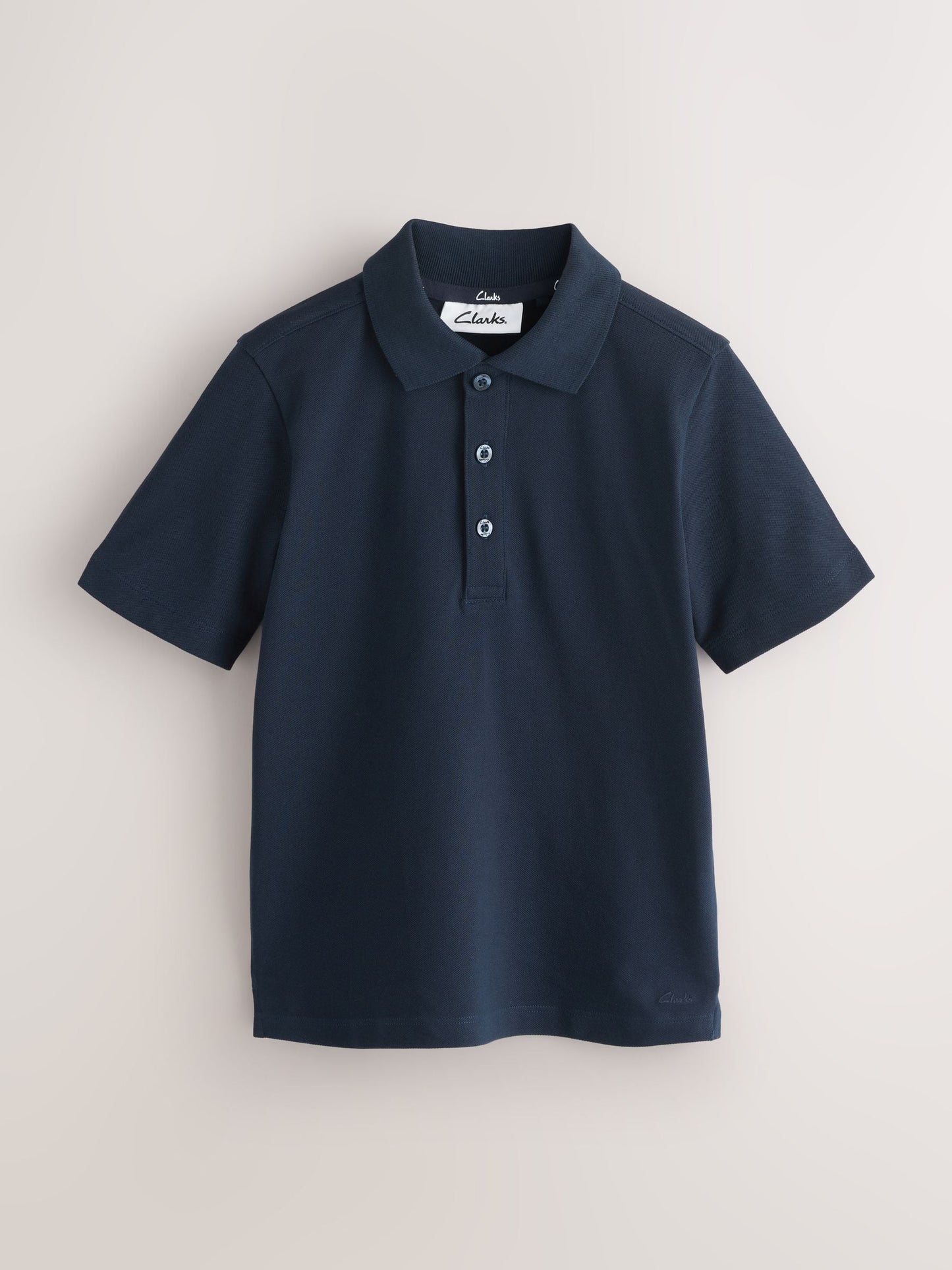 Dsiney Kidz - Clarks Navy Short Sleeve School Polo Shirts 3 Pack image 2
