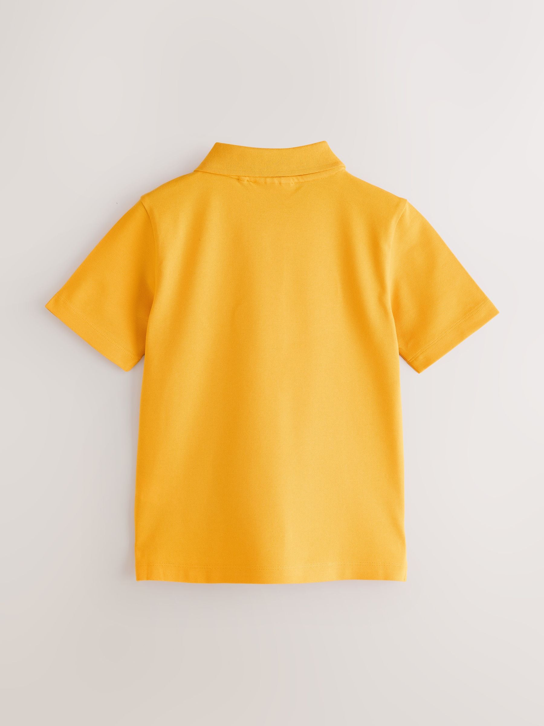 Dsiney Kidz - Clarks Yellow Short Sleeve School Polo Shirts 3 Pack image 3