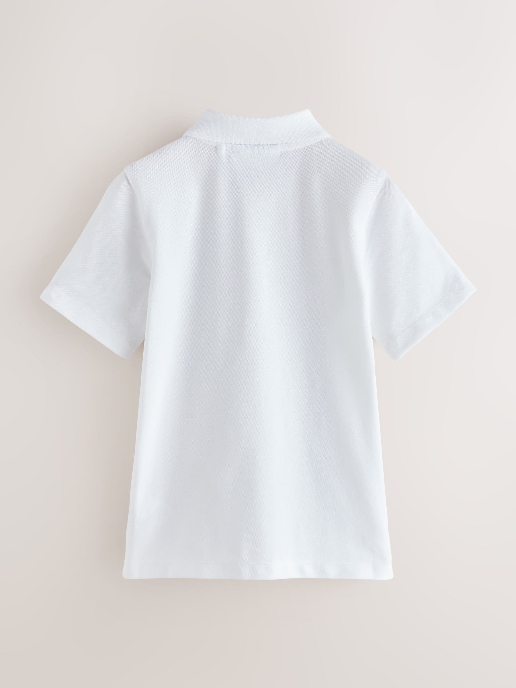 Dsiney Kidz - Clarks White Short Sleeve School Polo Shirts 3 Pack image 3