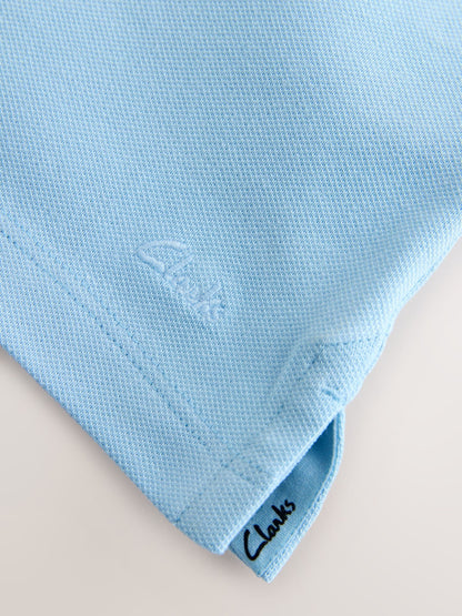 Dsiney Kidz - Clarks Blue Short Sleeve School Polo Shirts 3 Pack image 7