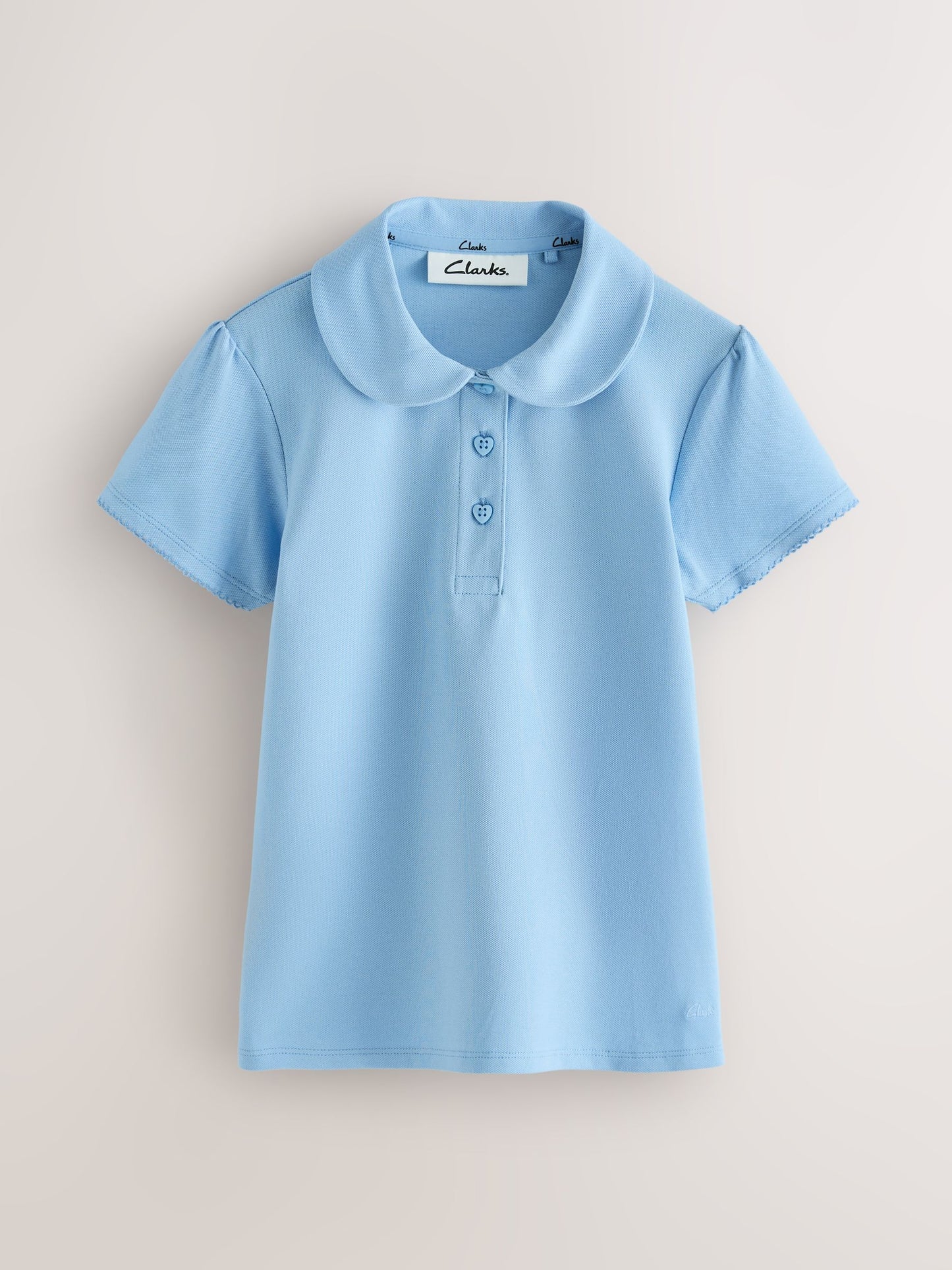 Dsiney Kidz - Clarks Blue Short Sleeve School Polo Shirts 3 Pack image 2